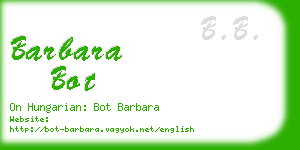 barbara bot business card